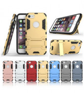 Ударопрочный чехол-подставка Transformer для Apple iPhone 7 (4.7") с мощной защитой корпуса Черный / Soul Black